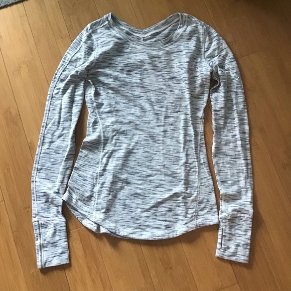 Lululemon 5 Mile Long Sleeve
Tiger Space Dye Black White EUC - Picture 6 of 16